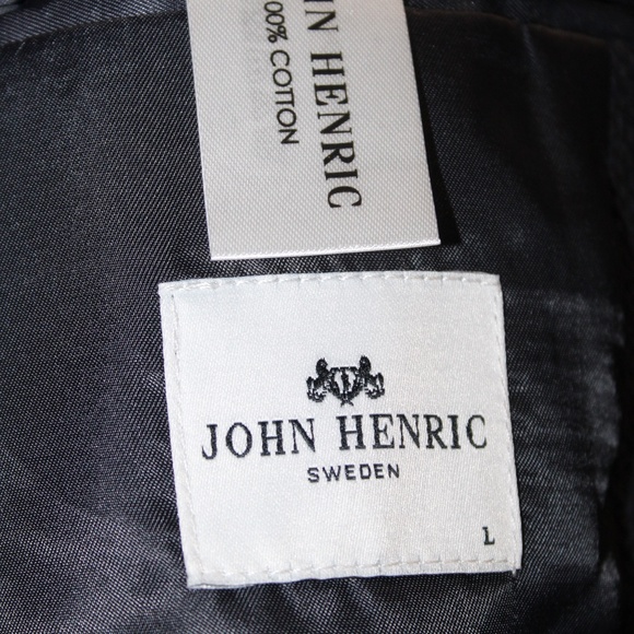 John Henric Blazer Button Down Sweater. Sz. L - Picture 9 of 11